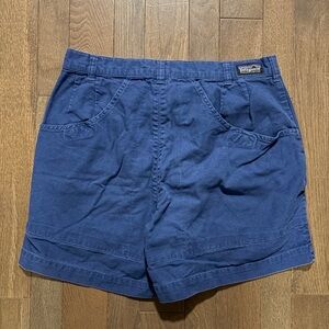 Patagonia Men's Navy Blue Flat-Front Cotton Shorts